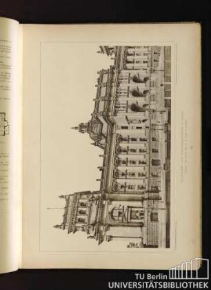 61. Rückfaçade vom Reichtagsgebäude in Berlin. Architekt: Geh. Baurat Prof. Dr. P. Wallot in Dresden.