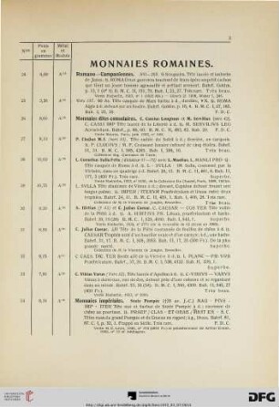 Monnaies Romaines (Nr. 24-208)