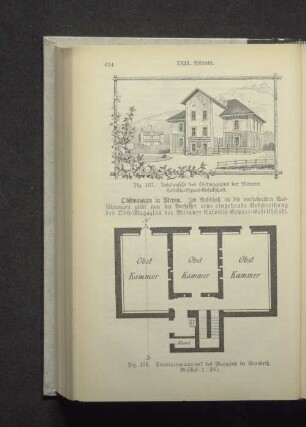 Fig. 138. Souterrainmauerwerk des Magazins im Grundriß. Maßstab 1:200.