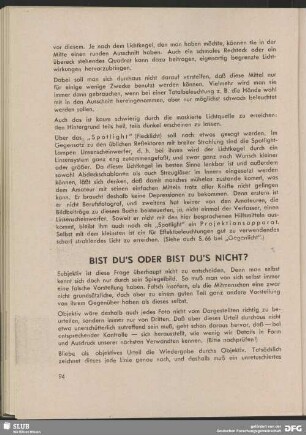 Bist du's oder bist du's nicht