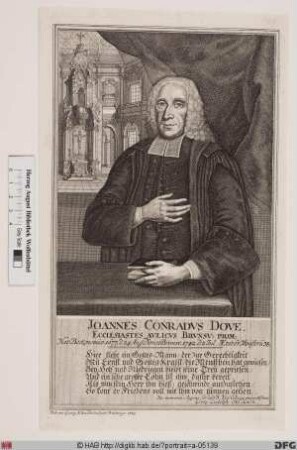 Bildnis Johann Conrad Dove (Duve)