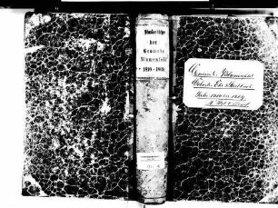 Blumenfeld, Tengen KN; Katholische Gemeinde: Standesbuch 1810-1869