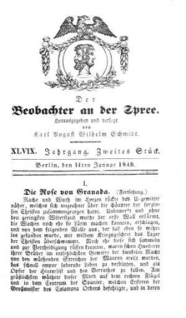 2. Stueck, 14. Januar 1850