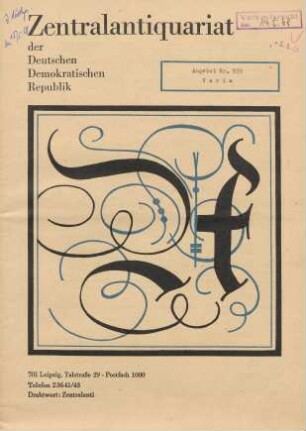 Nr. 939: Varia