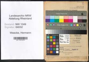 Entnazifizierung Hermann Weecke , geb. 03.05.1900 (Ingenieur)