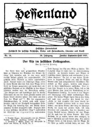 Nr. 18, Zweites September-Heft 1915