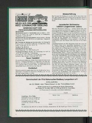 Einladung Theaterbesuch in der Vorweihnachtszeit