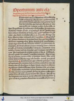 Oportunum ante omnia duximus pro rudioribus et adhuc simplicioribus sacerdotibus quedam prenotanda.