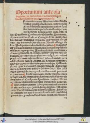Oportunum ante omnia duximus pro rudioribus et adhuc simplicioribus sacerdotibus quedam prenotanda.
