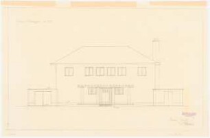 Garten Allinger, Berlin-Dahlem: Haus Allinger: Gartenansicht 1:50