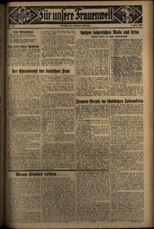 Zweite Ausgabe vom Donnerstag, den 04. Juni 1936.