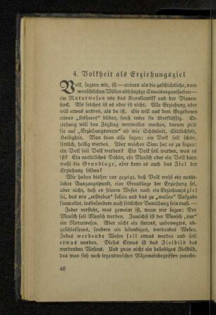 4. Volkheit als Erziehungsziel