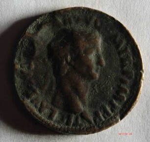 Römische Münze, Nominal Sesterz, Prägeherr Claudius I., Prägeort nicht bestimmbar, Fälschung