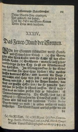 XXXIV. Das Feuer-Rund der Sonnen