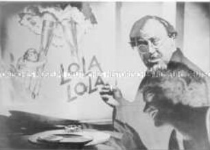 Szene aus dem Spielfilm "Der blaue Engel" mit Emil Jannings