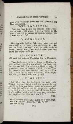 C. - CL. Voorstel.
