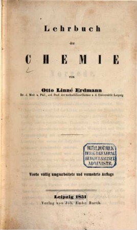 Lehrbuch der Chemie