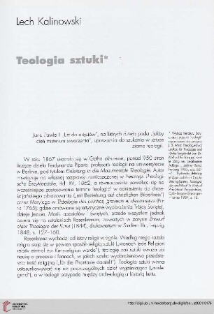 Teologia sztuki