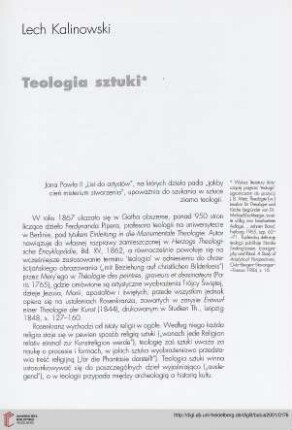 Teologia sztuki