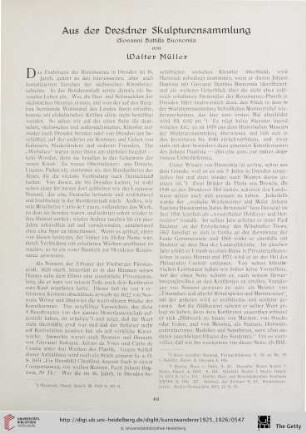 7/8: Aus der Dresdner Skulpturensammlung : Giovanni Battista Buonomia