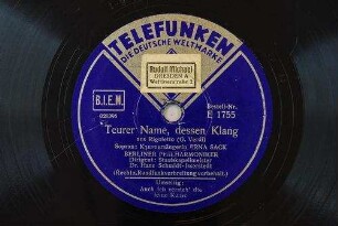 Teurer Name, dessen Klang : aus Rigoletto / (G. Verdi)