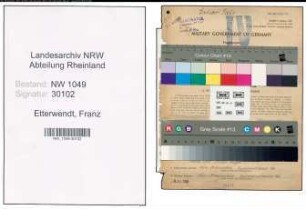 Entnazifizierung Franz Etterwendt , geb. 15.04.1900 (Konstrukteur)