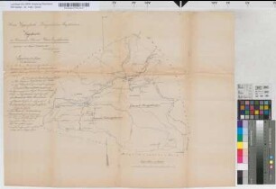 Kr. Wipperfürth, Bgm. Engelskirchen. Wegekarte der Gemeinden Ober- und Unter-Engelskirchen. Angefertigt im Monat Dezember 1851 durch den Geometer Greuel