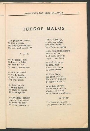 Juegos malos