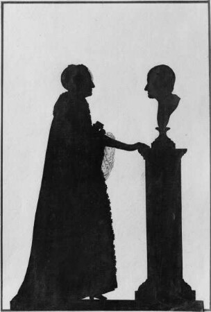 Silhouette der Frau Oberhofmeister von Buchwald in Gotha