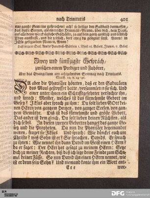 Zwey und fünffzigste Gespräch, am achtzehenden Sonntag nach Trinitatis.