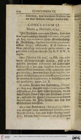[Abschnitt 2 (Conclusum CI – Conclusum CC)]