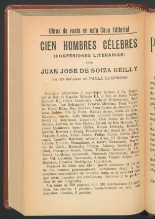 Obras de venta en esta Casa Editorial