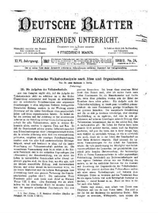 Die deutsche Volkshochschule nach Idee und Organisation : (Fortsetzung)