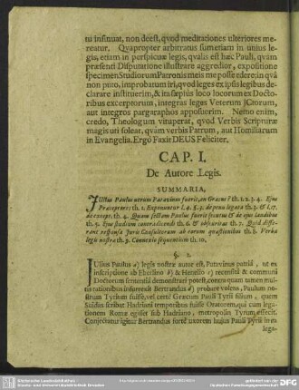 Cap. I. De Autore Legis