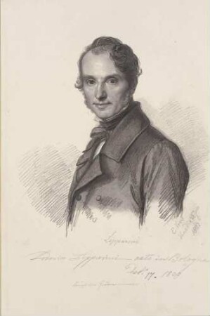 Bildnis Lipparini, Lodovico (1800-1856), Maler