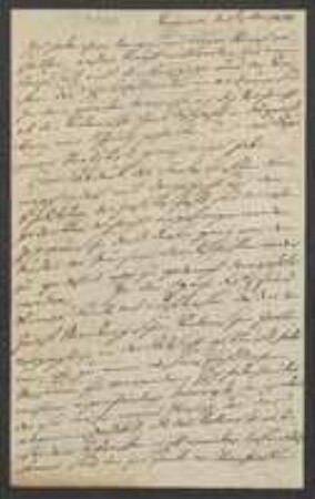 Brief von Kaspar von Sternberg an David Heinrich Hoppe