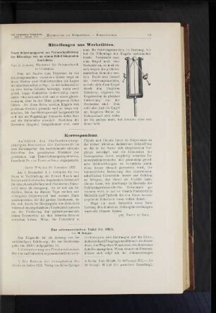 Zur astronomischen Tafel für 1913.