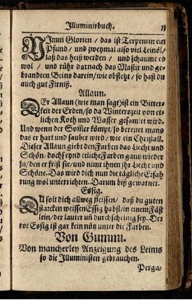 Von Gummi (Von mancherley Anzeigung des Leims so die Illuministen gebrauchen - Gummi Lacca)