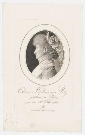 Bildnis der Clara Sophia von Petz