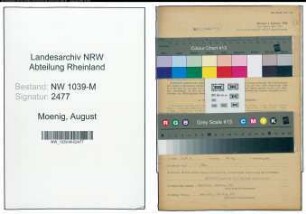 Entnazifizierung August Moenig , geb. 19.05.1885 (Hausmeister)