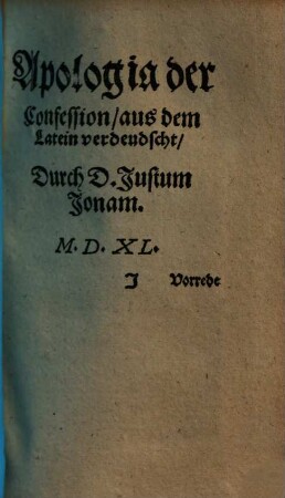 Apologia der Confession