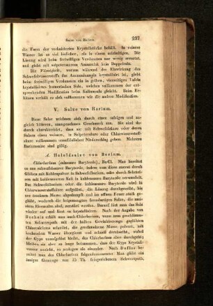 V. Salze von Barium.