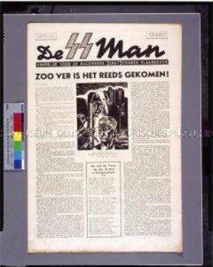 Wochenzeitung der flämischen SS "De SS Mann"