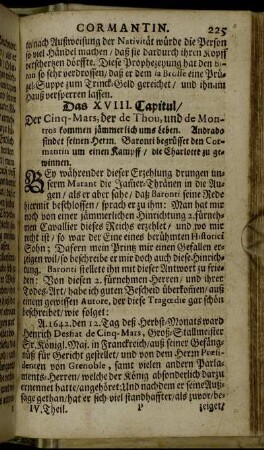 Das XVIII. Capitul.