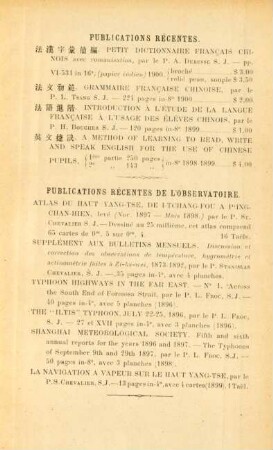 Publications récentes