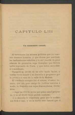 Capítulo LIII - Un encuentro casual.