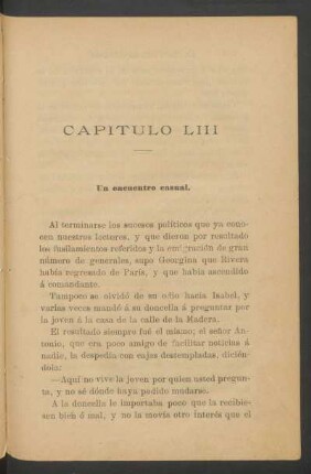 Capítulo LIII - Un encuentro casual.