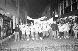 Freiburg im Breisgau: Fakelzug der Staudinger-Schüler