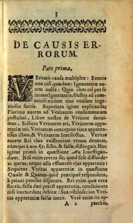 De Causis Errorum : Rectum Index sui & obliqui