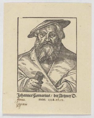 Bildnis des Johannes Cornarius